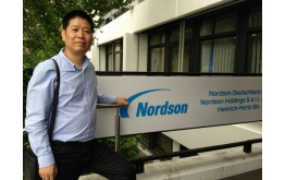 Communicate and study at Nordson comany